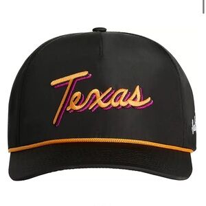 NWT Bad Birdie Golf Hat Snapback Texas Script Black